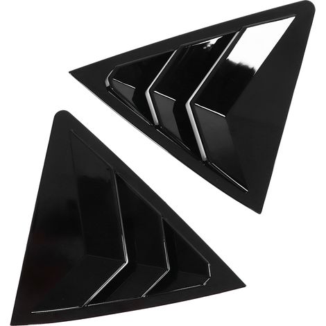 2x Persiennes latérales arrière Noir Brillant, déflecteur d'air prise de ventilation, cache-protecteur remplacement pour Corolla 2014-2018 (1/5)