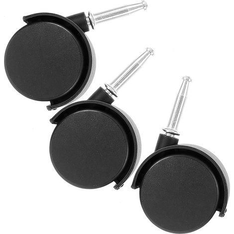 3 Pieces Furniture Resistant Rotation Suitable Casters Cleaner Plastic