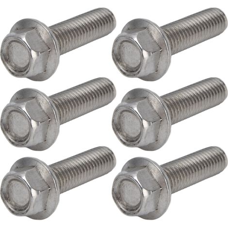 20 vis M10x1,5 à tête hexagonale à bride en acier inoxydable A2-70 avec joint DIN6921M10x40 (1/5)