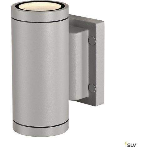 Applique murale d'extérieur New Myra Wall Up & Down GU10 gris-argent SLV A543401