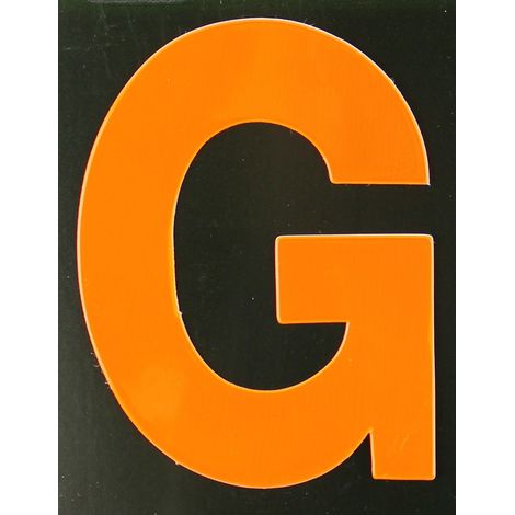 Conacord Reflektierender Klebebuchstabe G orange G Klebebuchstaben & Zahlen (1/2)