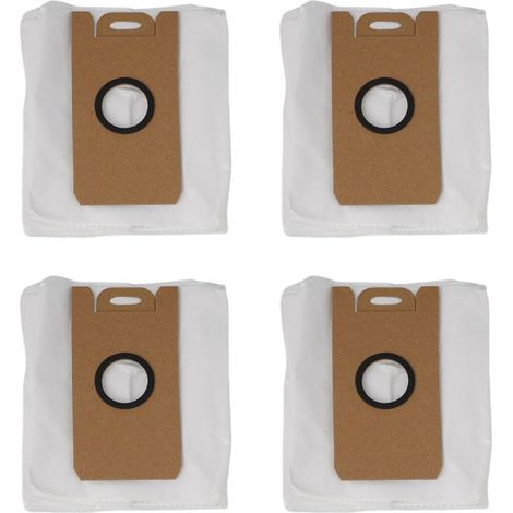 Lot de 4 Sacs à Poussière pour Robot Aspirateur avec Station - Sacs Aspirateur Grande Capacité en Tissu Non-Tissé (1/5)