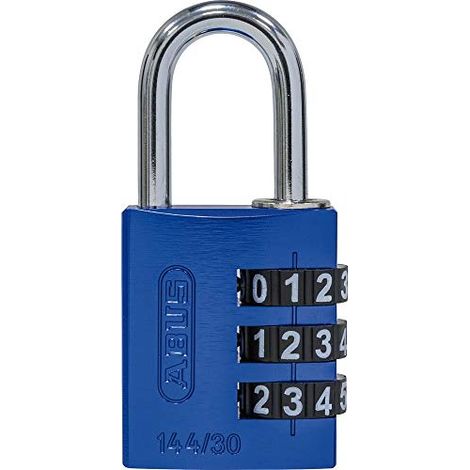 ABUS Lucchetto a combinazione con numeri grandi, blu, 30 mm (1/3)