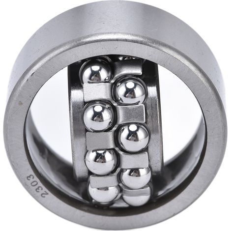 2303 selbstausrichtendes zweireihiges Kugellager, 4 Stück, mechanisches Zubehör für Industrieanlagen, Radialkontakt. (1/5)