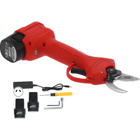 Sécateur électrique rechargeable sans fil pour branches d'arbres, outil de jardinage portable avec prise AU 100V-240V, coupe-branches motorisé pour élagage facile (1/5)