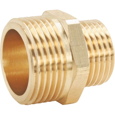Mamelon laiton réduit Double Mâle 15/21-26/34