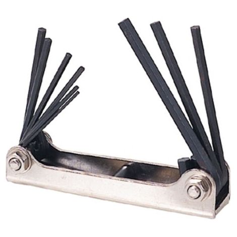 Set 9 Channelle Brugola Hexagonale Brunite Noire Pointe Torx Poche à Main (1/2)