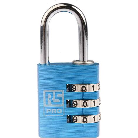 Cadenas à combinaison RS PRO en Aluminium, Ø anse 5mm ( Prix pour 1 ) (1/4)