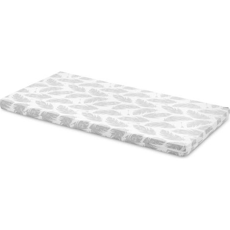 Imbottitura per letto in piuma grigia 120x60 cm