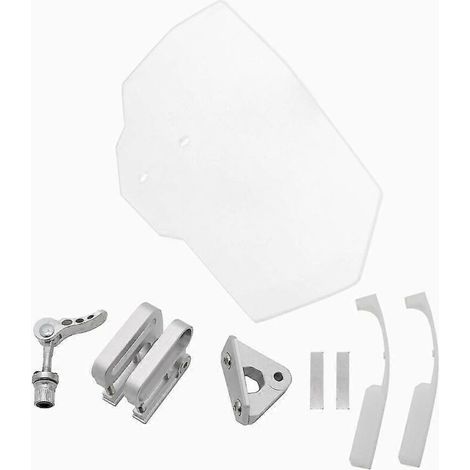 Déflecteur de vent réglable pour pare-brise de moto, extension de pare-brise, autocollants universels pour BMW, Peugeot, Honda et Yamaha - transparent (1/5)