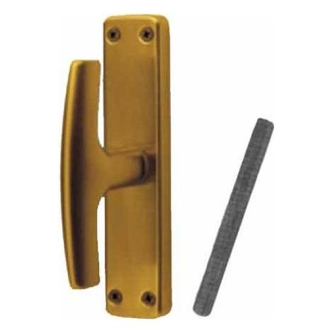 Ghidini Serie Alox F4 Martellina Alluminio Anodizzato Placca 33x150 mm Quadro 7 mm colore Bronzo