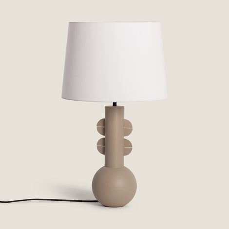 Tischleuchte aus Metall Kondur  Beige