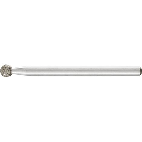 PFERD TOOLS Diamant-Schleifstift Kugel Ø4,0mm Schaft-Ø3 mm D181 (grob) zum Gravieren und Entgraten 5 Stk (1/5)