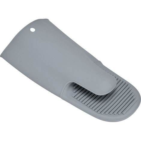 Gants isolants en silicone épais et antidérapants pour four, micro-ondes et barbecue (gris) (1/5)