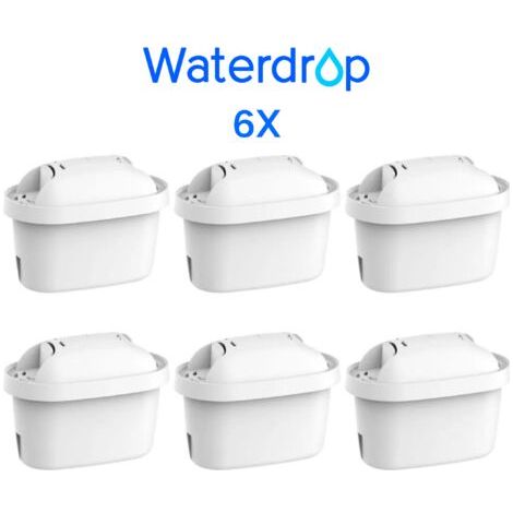 Cartouche filtrante compatible Brita Maxtra+ et Pro  Réduction PFAS, PFOA/PFOS  Pack de 6  All in 1