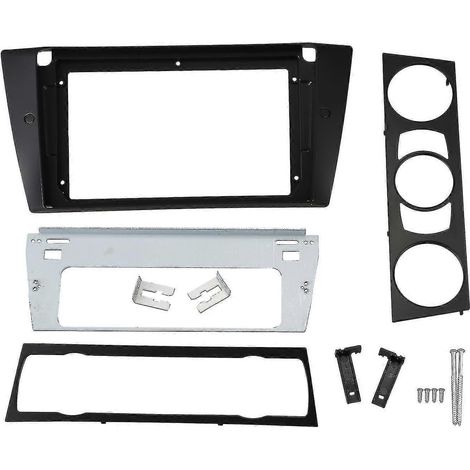 Façade d'autoradio 2024 pour BMW E90 E91 avec lecteur DVD stéréo 9 pouces - Kit de façade pour tableau de bord (1/5)