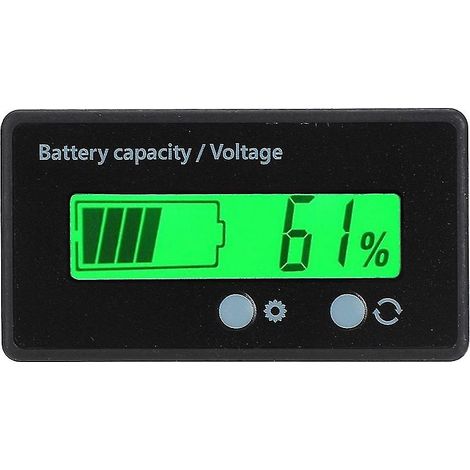 GY-6GS Batterieleistungs-LCD-Display-Spannungsmesser 12-84V mit Lichtalarmfunktion (grünes Licht) (1/5)