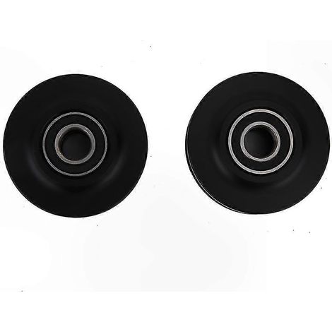 Lot de 2 roulettes robustes pour portail coulissant avec roues, compatibles avec les rails de porte de grange (1/2)