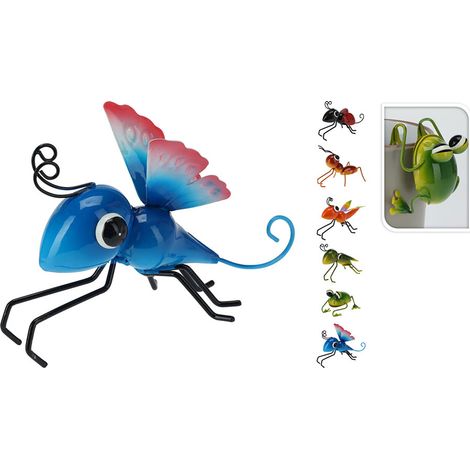 4 Insekten-Dekorationen für Töpfe, passende Designs, 130x90x85mm