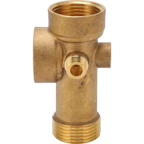 Accesorios para válvulas de tuberías de agua, conectores de tuberías y válvulas, racores de latón de 5 vías para aceite. (1/5)