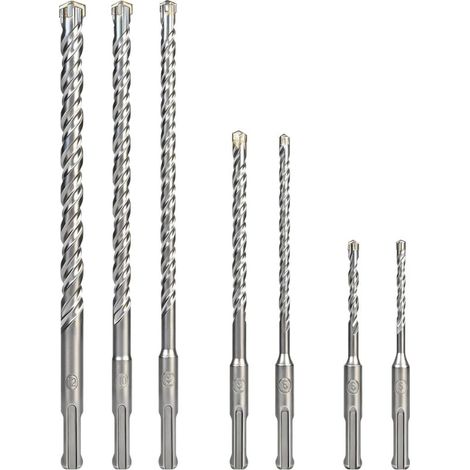 Foret Beton SDS Plus, Set de 7 Meche pour Beton, Brique, Roche Et Marbre (1/5)