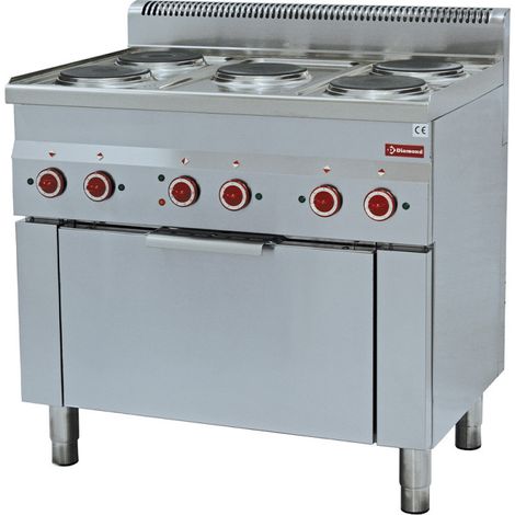 Fourneau 5 plaques + four convection- électrique - Diamond (1/4)