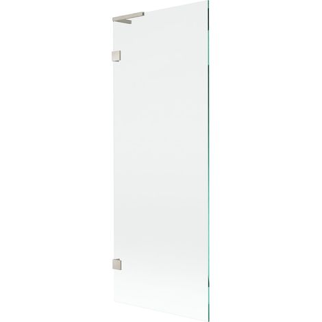 Mexen Lunar L paravento vasca 1-anta 70 x 150 cm, trasparente, nichel spazzolato - 897L-070-000-97-00 (1/5)