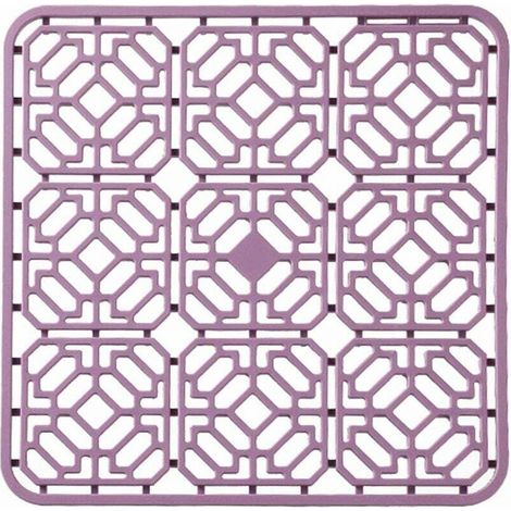 Tapis d'évier de cuisine en silicone résistant à la chaleur, grille de protection pliable, égouttoir antidérapant, fond d'évier (1/5)