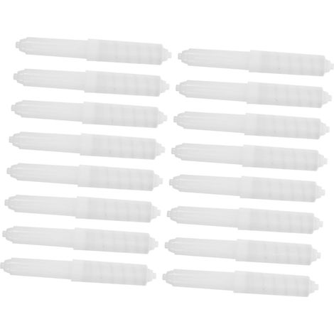 Lot de 20 porte-rouleaux papier toilette avec axe à ressort, système rotation en plastique pour (1/5)