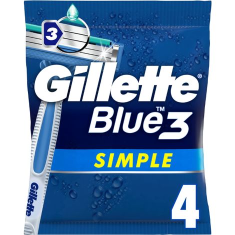 Gillette Blue3 Simple Einwegrasierer Herren 4er