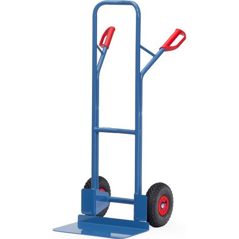 Fetra Stahlrohrkarre Höhe 1300 mm, Schaufel 300x480mm Luftbereifung (1/3)
