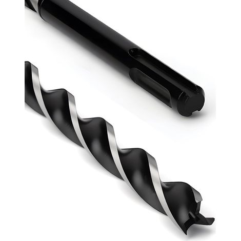 Mèche hélicoïdale 12x300mm SDS Plus pour bois tendre, bois dur avec pointe de centrage (1/5)
