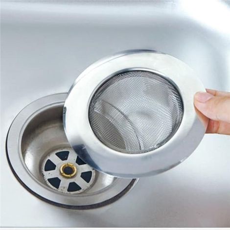 3-pack Ø4.5 Filter/Hair Trap for Drain & Sink - Collects DebrisMGF Silver (1/3)