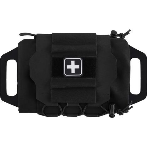 Pochette Tactique Militaire Molle Ceinture de Premiers Soins Rapide Pochette de Survie Système en Deux Parties Porte-médicaments en Rouleau Sac à poignée en hypalon (1/5)