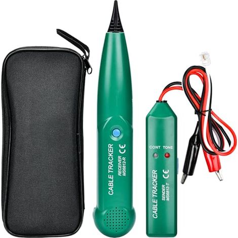 Traceur de Câble, Détecteur de Cable Électrique Portable, MS6812 Traceur de Cable Electrique Portable, Detecteur Coupure fil Robot Tondeuse pour Traqueur de Câble y Recherche de Ligne (1/5)