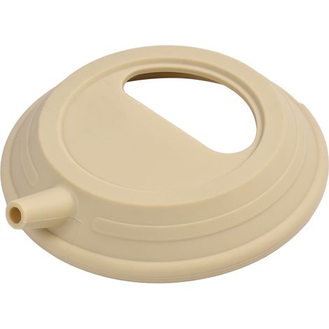 Couvercle en silicone pour bouilloire, théière portable d'extérieur, idéale pour le camping et les théières à infusion manuelle. Résistant aux hautes températures, couleur kaki. (1/5)