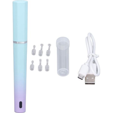 Pulitore orecchie visibile intelligenti WiFi 5MP HD endoscopio per la rimozione di cerume 3,9 mm/0.15 come strumento di estrazione orecchio kit (1/5)