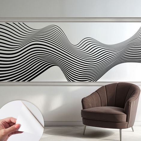 Fotomurale adesivo stickers - murali decorativo - soggiorno moderno - effetto realistico - Astrazione dinamica 250x104 cm (1/5)