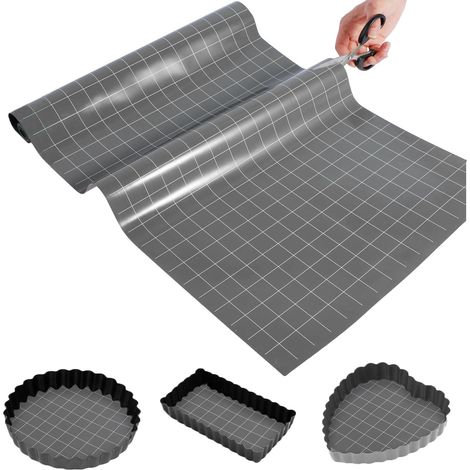 Rouleau de tapis de cuisson en silicone grand tapis de four tapis de barbecue tapis de pâtisserie antiadhésif réutilisable très (1/5)