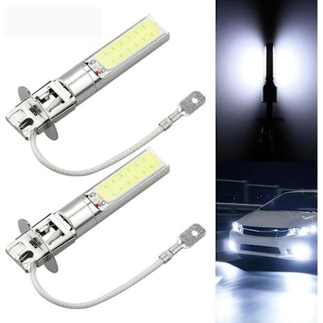 ampoules LED Cree H3 à intensité variable/d'appoint, blanc clair 6000K, 100W, 6000lm