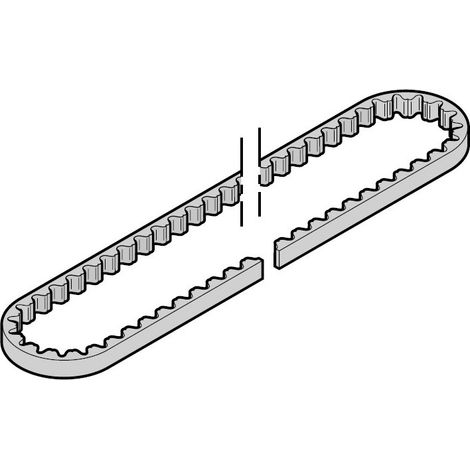 Courroie dentée pour Rail FS60/FS6 long SupraMatic H/HT Hormann (1/2)