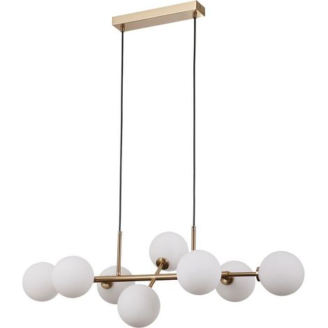 Italux Mirellio Plafoniera a sospensione a globo classica a 8 luci, G9 (1/2)