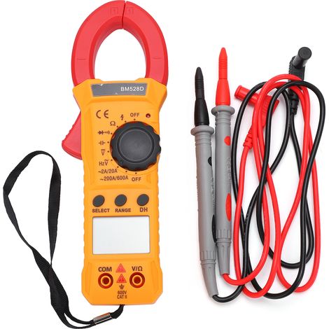 Pince ampèremétrique numérique BM528D 600A/1000V, multimètre universel avec testeur de tension, coupure automatique, mesure faible courant. (1/5)