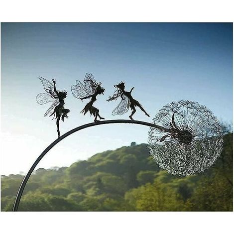 [JAMAIS UTILISÉ]Statue de jardin en métal pour une décoration extérieure élégante. (1/4)