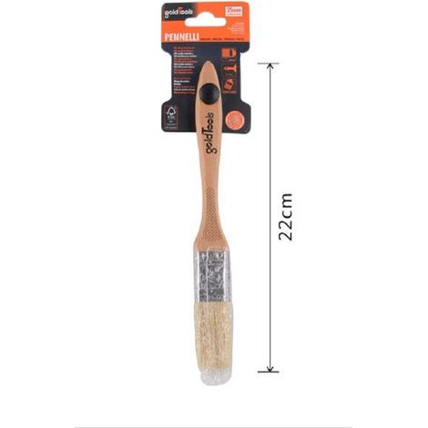 Kaela - Pennello Piatto 22 Cm Con Manico In Legno Setole Morbide Pittura Vernice 90202 - (1/2)