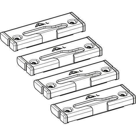 Roto Patio Alversa Spaltlüftungsschließstück Set für Parallel Schiebe Tür aus Holz, links, Stahl verzinkt (1/3)