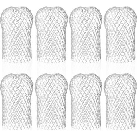 Lot de 8 Crapaudine de Gouttière en Aluminium, Filtres de Gouttière Flexible et Durable pour Maison Avant-toit Tuyau de Descente contre les Feuilles (1/5)
