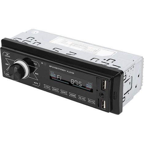 Auto-MP3-Player mit zwei USB-Anschlüssen, Bluetooth, Stereo-Audio-Radio, Touchscreen, farbigen Lichtern und Entertainment-System