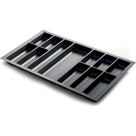 Classico Kristall softTouch Besteckkasten 822x474mm schwarz SANS MARQUE