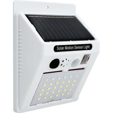 Solar Human Body Sensor Remote Control Light Anti-Theft Alarm (1/5)